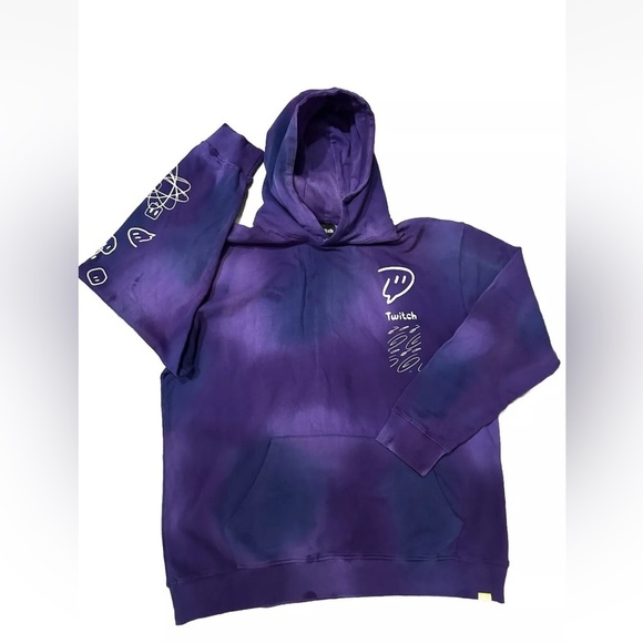 Twich tie dye hoodie Sz 2XL loungewear - Picture 1 of 6
